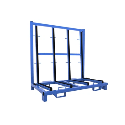 Rack de vidre de xapa de vidre A-Frame Trolley, marc A desmuntable per a l'emmagatzematge de vidre